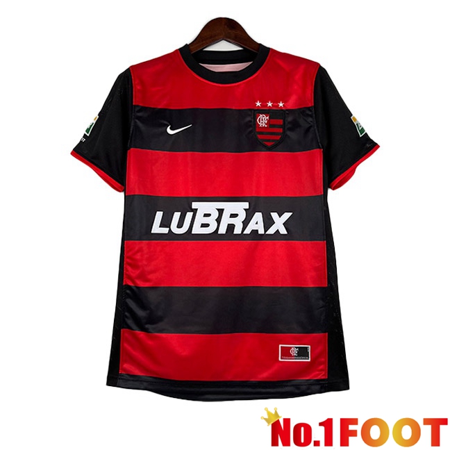 Flamengo Retro Football Jersey Home Red Black 2000-2001