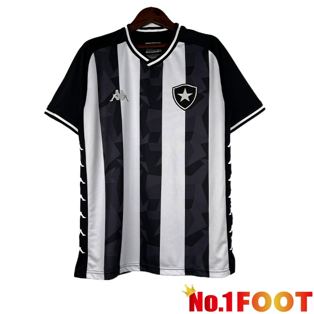 Botafogo Retro Football Jersey Home Black White 2019-2020