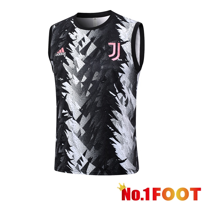 Juventus Football Vest Black White 2023/2024