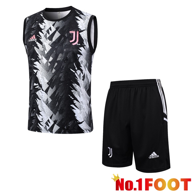 Juventus Football Vest + Shorts Black White 2023/2024