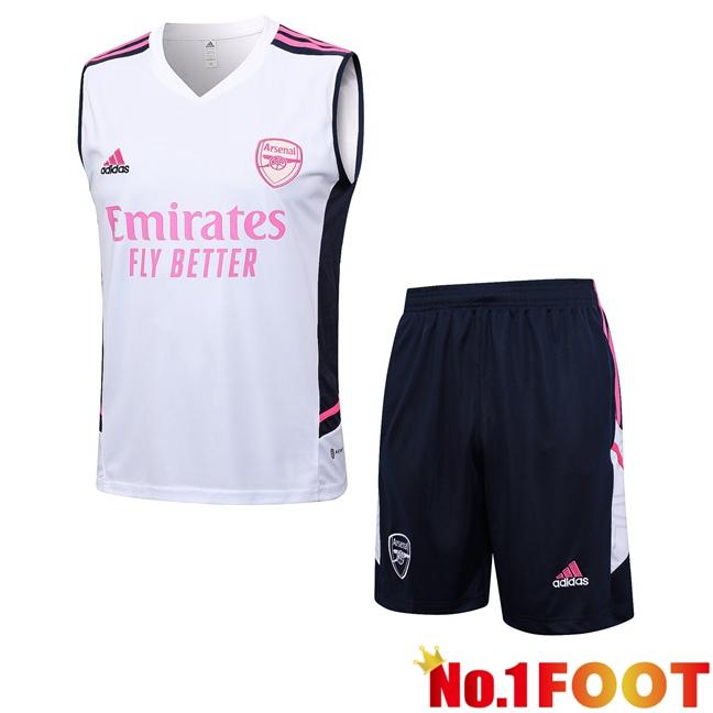 Arsenal Football Vest + Shorts White 2023/2024