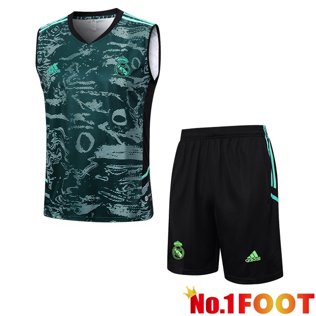 Real Madrid Football Vest + Shorts Green 2023/2024