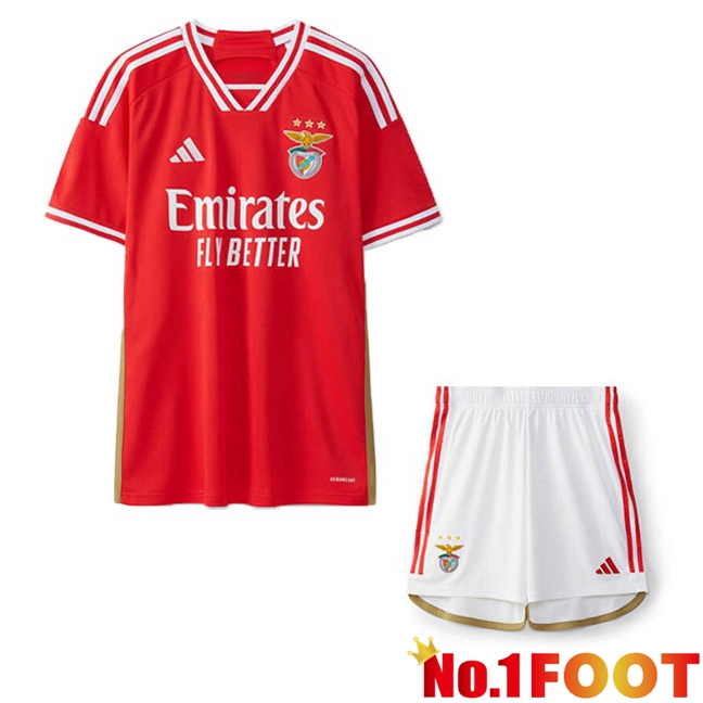 S.L Benfica Kids Football Jersey Home Red 2023/2024