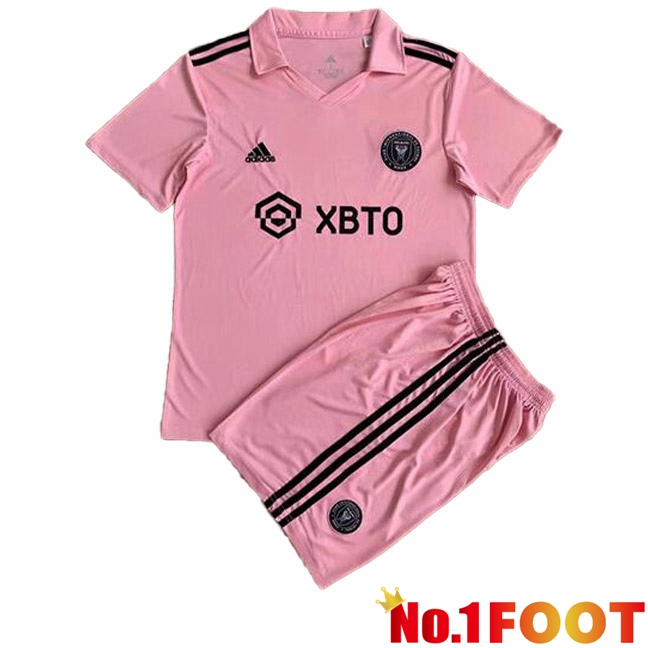 Inter Miami CF Kids Football Jersey Home Pink 2023/2024 - Click Image to Close