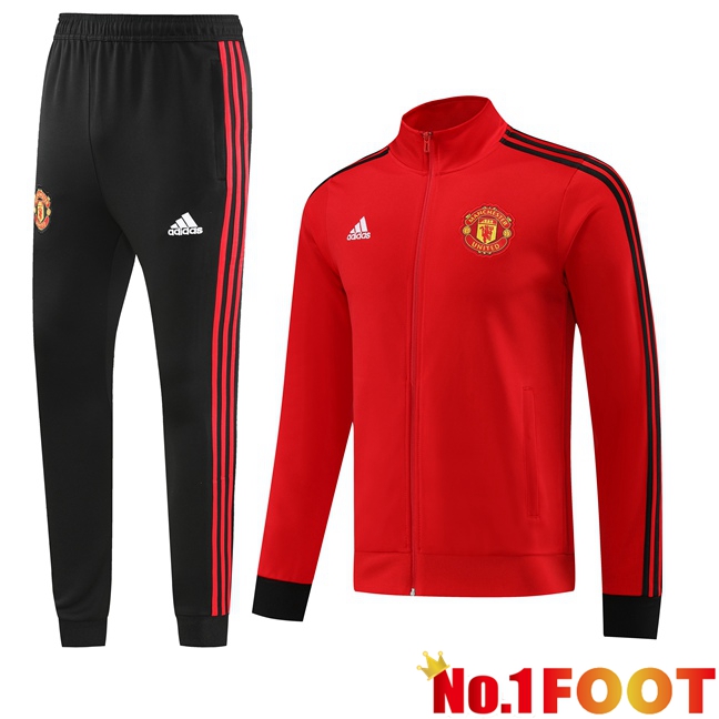 Manchester United Training Jacket Suit Red 2023/2024