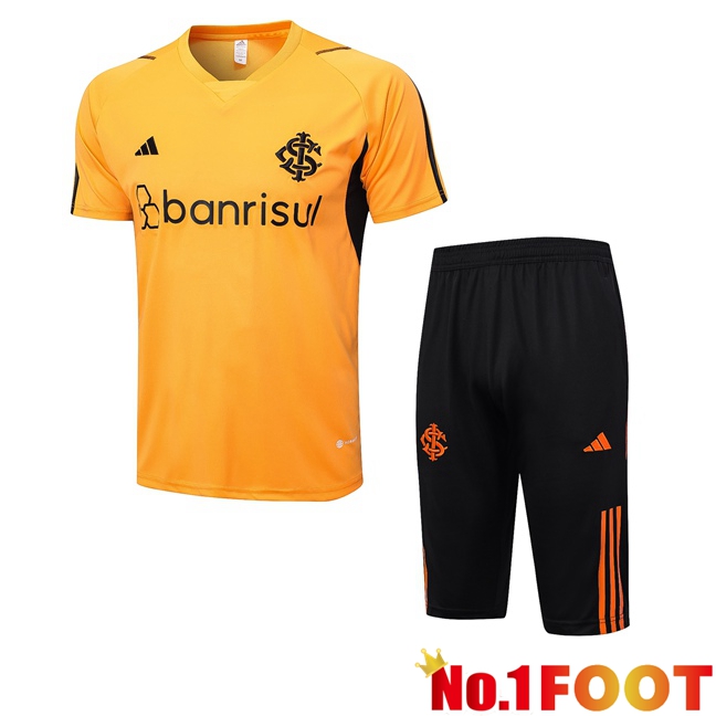 SC Internacional Training T Shirt + Shorts Orange 2023/2024