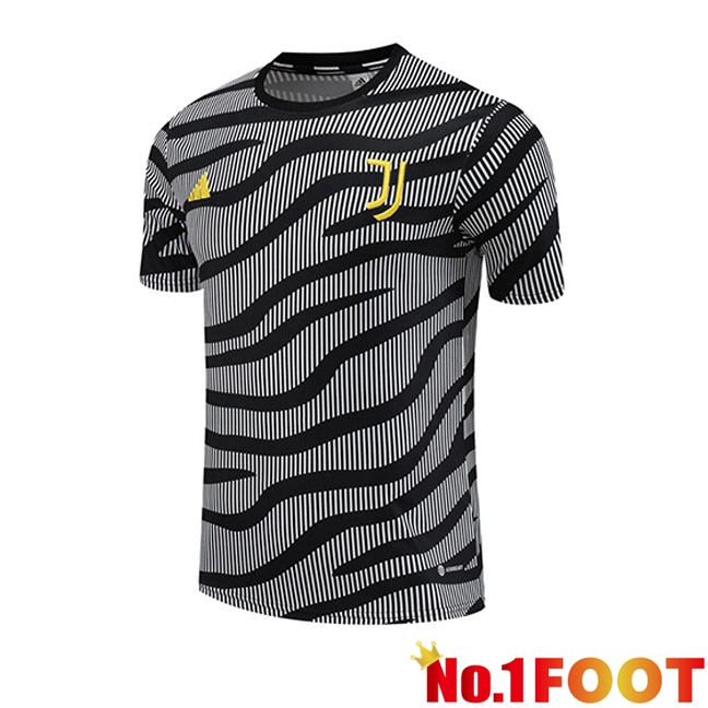 Juventus Training T Shirt Black Grey 2023/2024