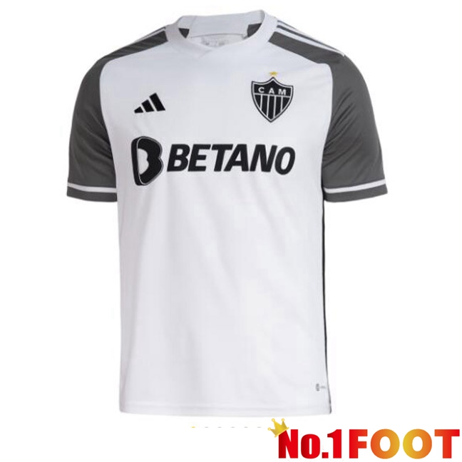 Atletico Mineiro Football Jersey Away White Grey 2023/2024