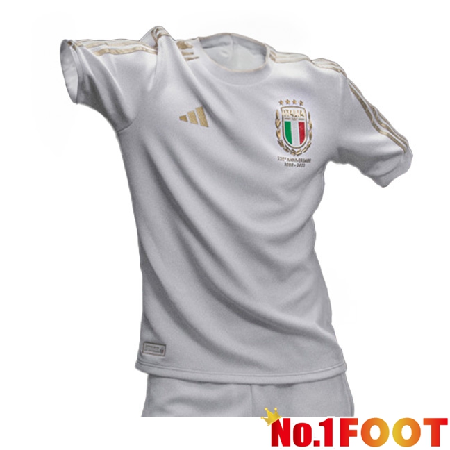 Italy Football Jersey 125th Anniversary Edition White 2023/2024