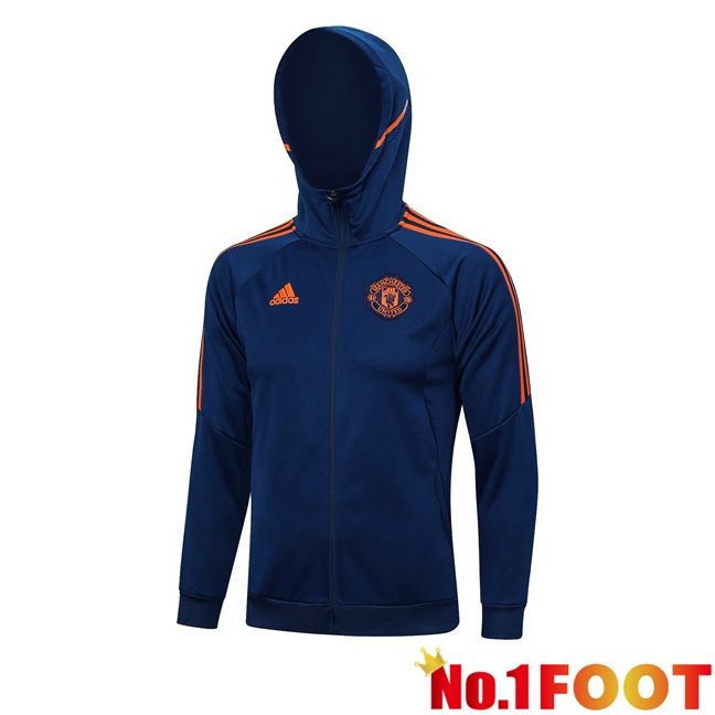 Manchester United Training Jacket HoodieBlue 2023/2024