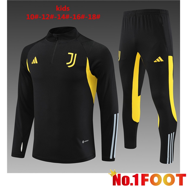 Juventus Kids Training Tracksuit Suit Black 2023/2024