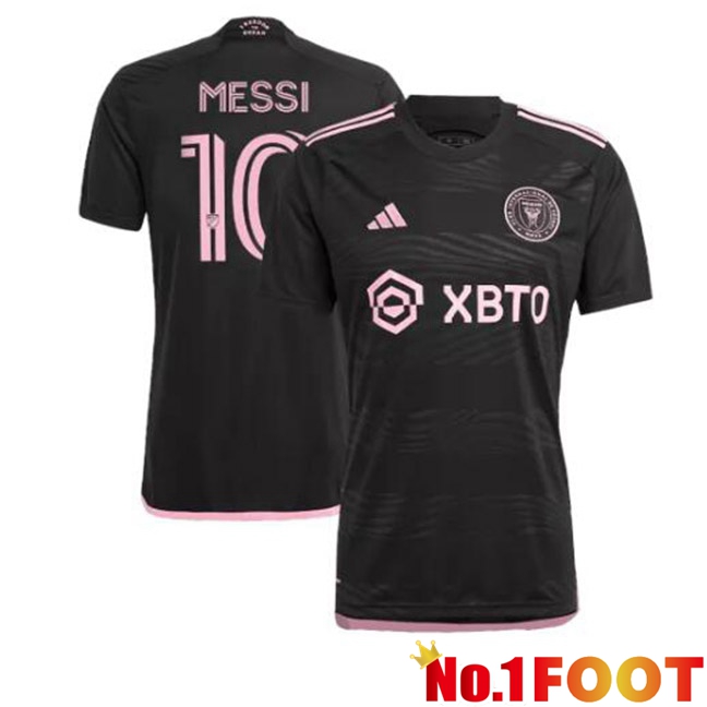 Inter Miami CF (MESSI 10) Football Jersey Away Black 2023/2024