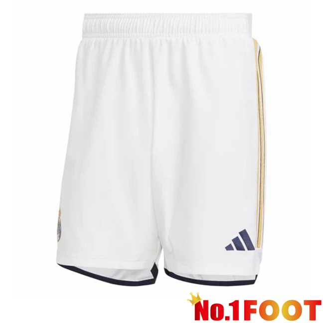 Real Madrid Football Shorts Home White 2023/2024