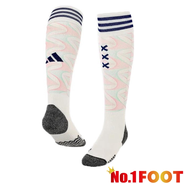 AFC Ajax Football Socks Away White 2023/2024