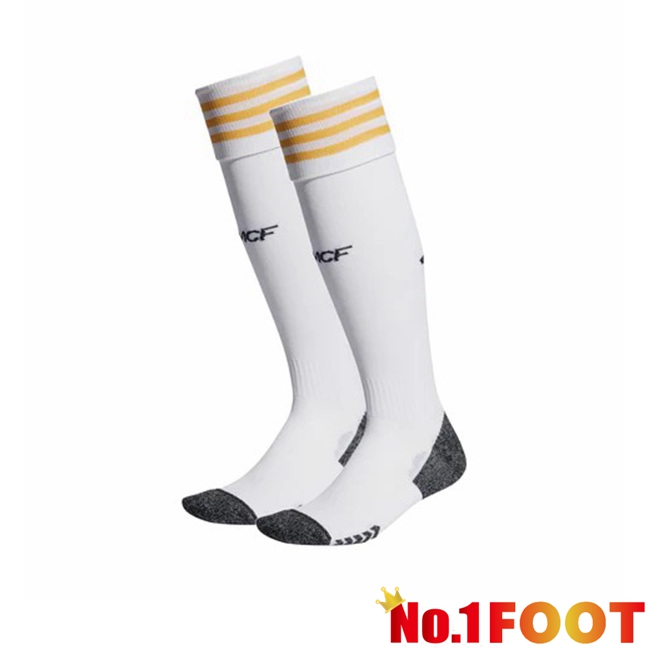 Real Madrid Football Socks Home White 2023/2024