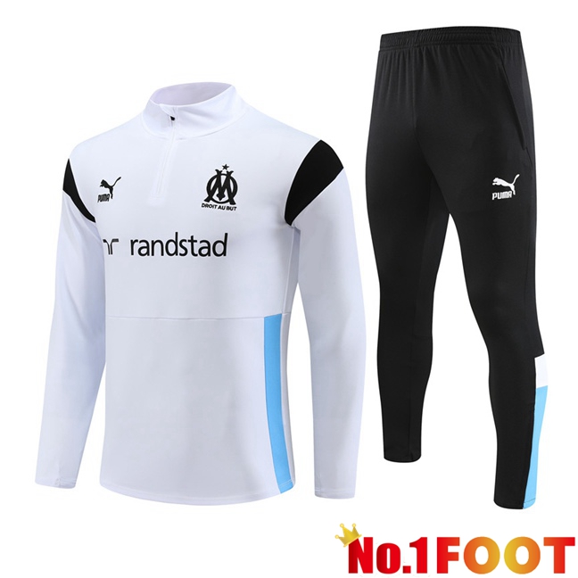 Marseille OM Training Tracksuit Suit White 2023/2024