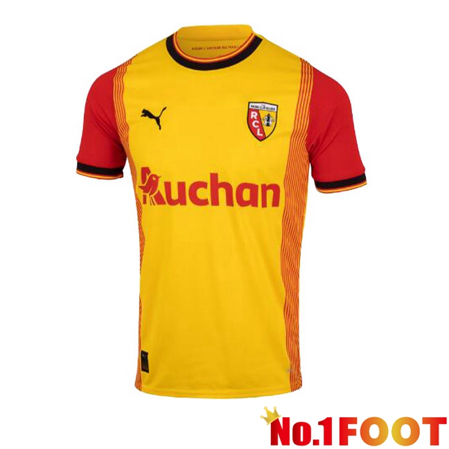 RC Lens Football Jersey Home Yellow Red 2023/2024