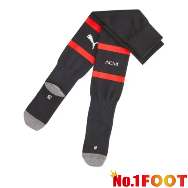 AC Milan Football Socks Home Black 2023/2024