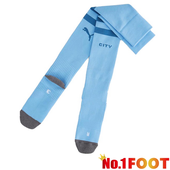 Manchester City Football Socks Home Blue 2023/2024