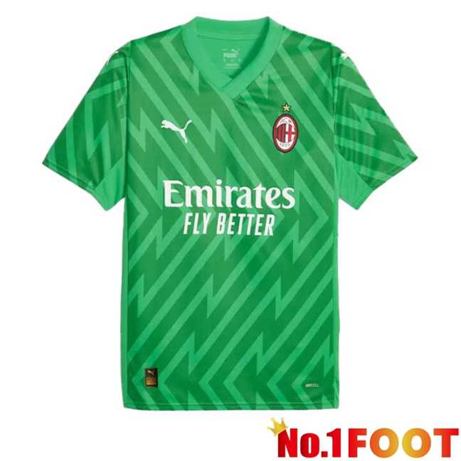 AC Milan Goalkeeper Football Jersey Green 2023/2024