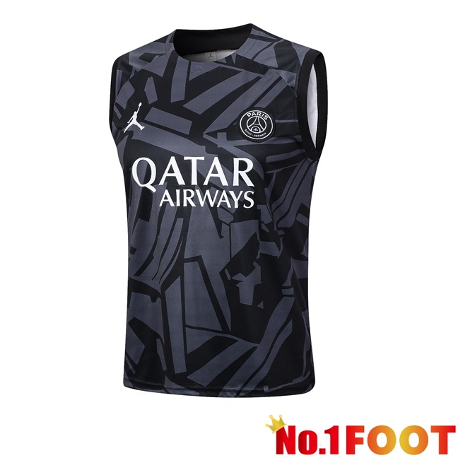 Paris PSG Football Vest Black 2023/2024