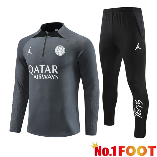 JORDAN Paris PSG Training Tracksuit Suit Grey 2023/2024