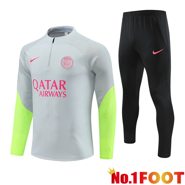 Paris PSG Training Tracksuit Suit Grey 2023/2024