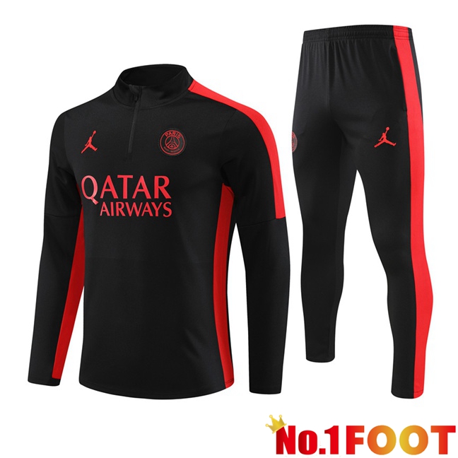 JORDAN Paris PSG Training Tracksuit Suit Black 2023/2024