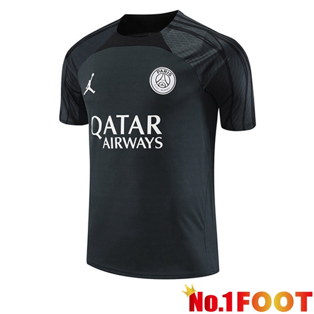 JORDAN Paris PSG Training T Shirt Black 2023/2024