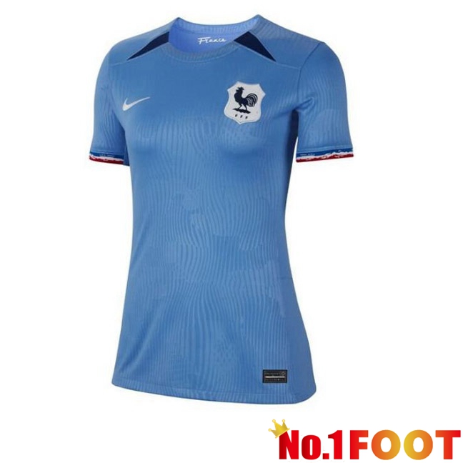 France Womens Football Jersey Home Blue 2023/2024