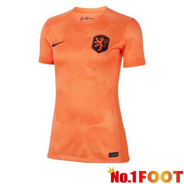 Netherlands Womens Football Jersey Home Brown 2023/2024