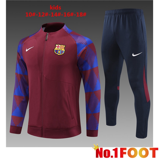 FC Barcelona Kids Training Jacket Suit Red 2023/2024