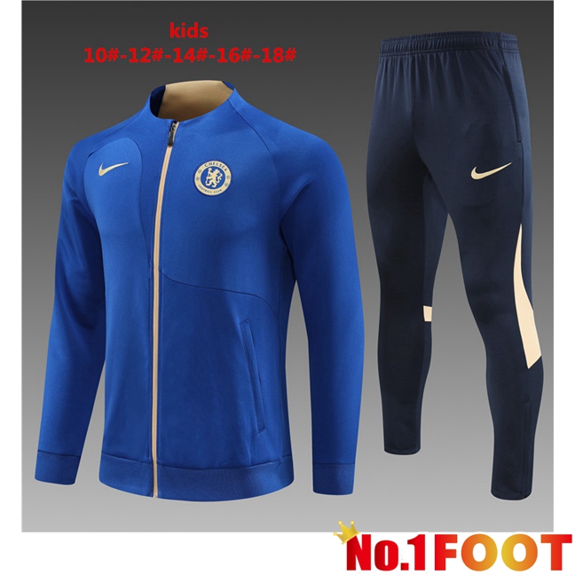 FC Chelsea Kids Training Jacket Suit Blue 2023/2024