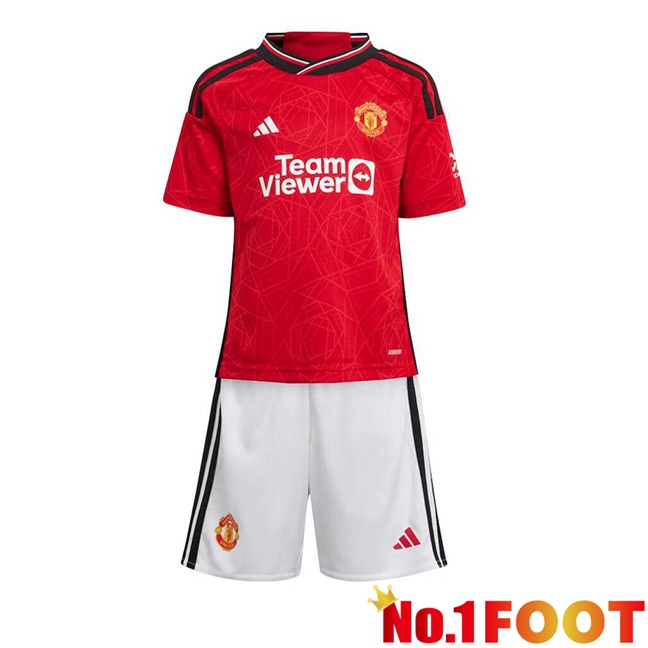 Manchester United Kids Football Jersey Home Red 2023/2024