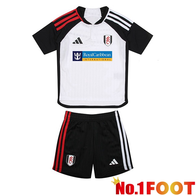 Fulham FC Kids Football Jersey Home White 2023/2024