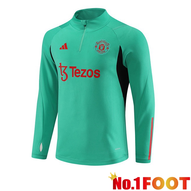 Manchester United Training Sweatshirt Green 2023/2024