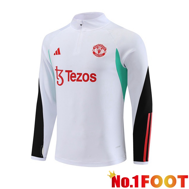 Manchester United Training Sweatshirt White 2023/2024