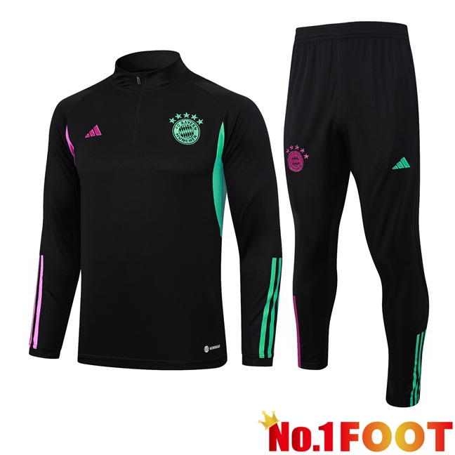 Bayern Munich Training Tracksuit Suit Black 2023/2024