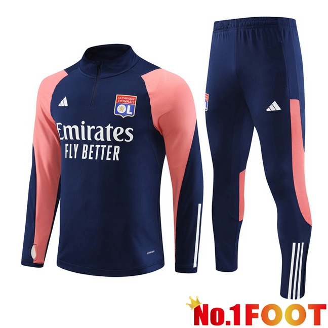 Lyon OL Training Tracksuit Suit Royal Bluee 2023/2024