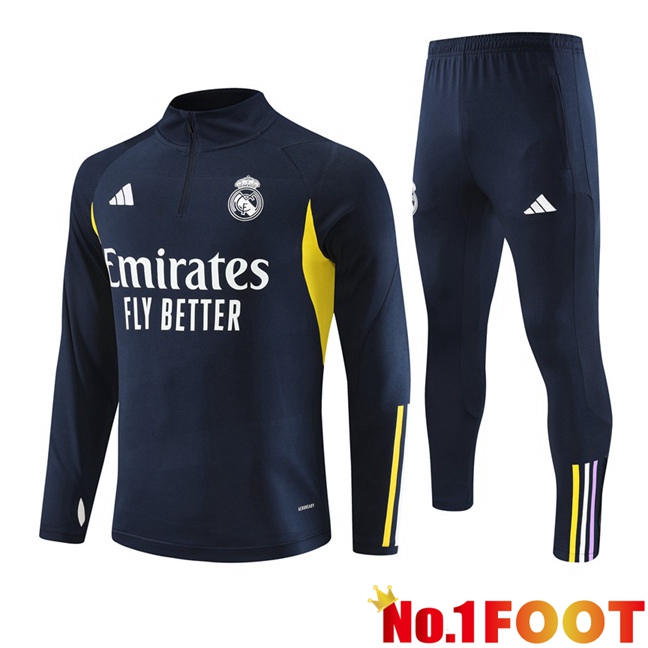 Real Madrid Training Tracksuit Suit Royal Bluee 2023/2024