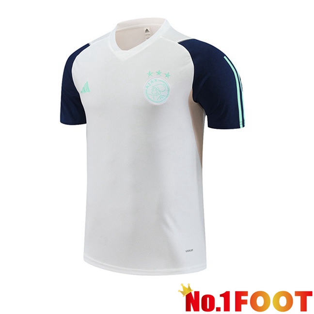 AFC Ajax Training T Shirt White 2023/2024