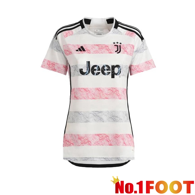 Juventus Womens Football Jersey Away White 2023/2024