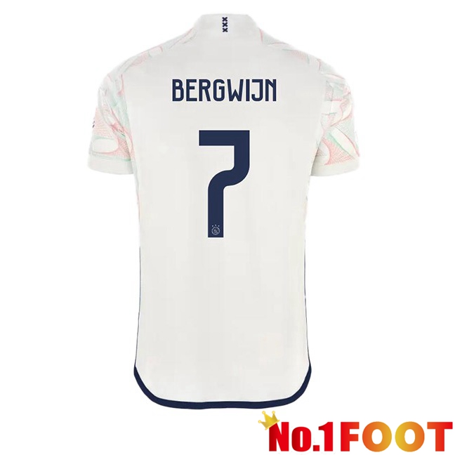 AFC Ajax (Bergwijn 7) Football Jersey Away White 2023/2024