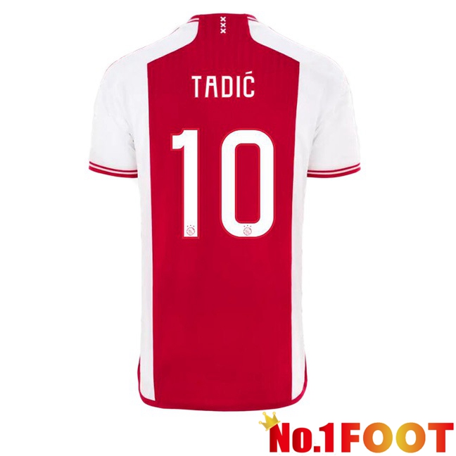 AFC Ajax (Tadić 10) Football Jersey Home Red White 2023/2024