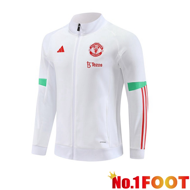 Manchester United Training Jacket White 2023/2024