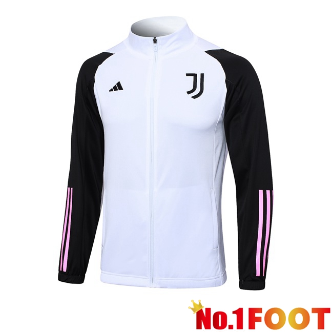 Juventus Training Jacket White Black 2023/2024