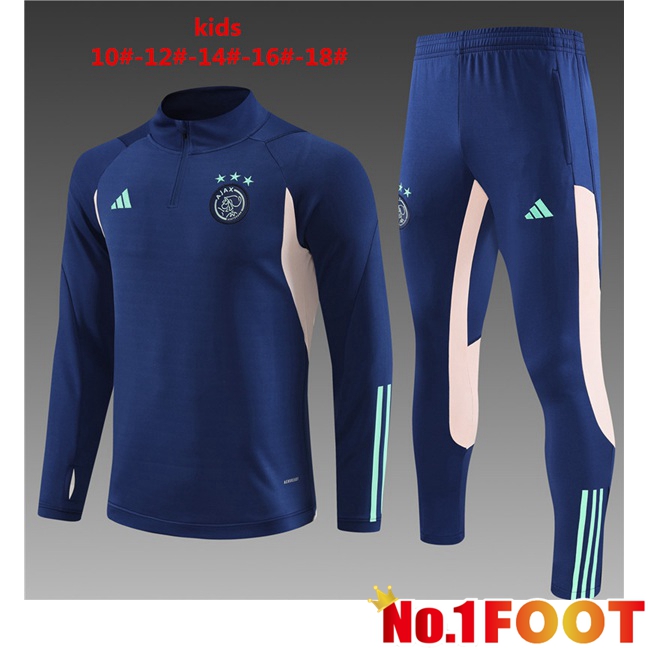 AFC Ajax Kids Training Tracksuit Suit Royal Bluee 2023/2024