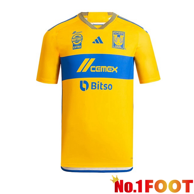 Tigres UANL Football Jersey Home Yellow 2023/2024 - Click Image to Close