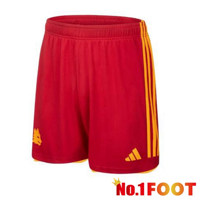 AS Roma Football Shorts Home Red 2023/2024