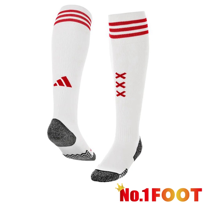 AFC Ajax Football Socks Home White 2023/2024